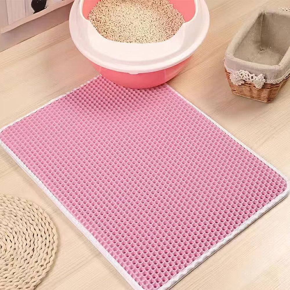 Waterproof Double Layer Cat Litter Mat Non-Slip Scratch Pad