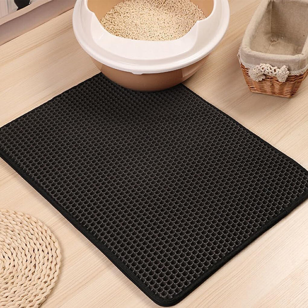 Waterproof Double Layer Cat Litter Mat Non-Slip Scratch Pad