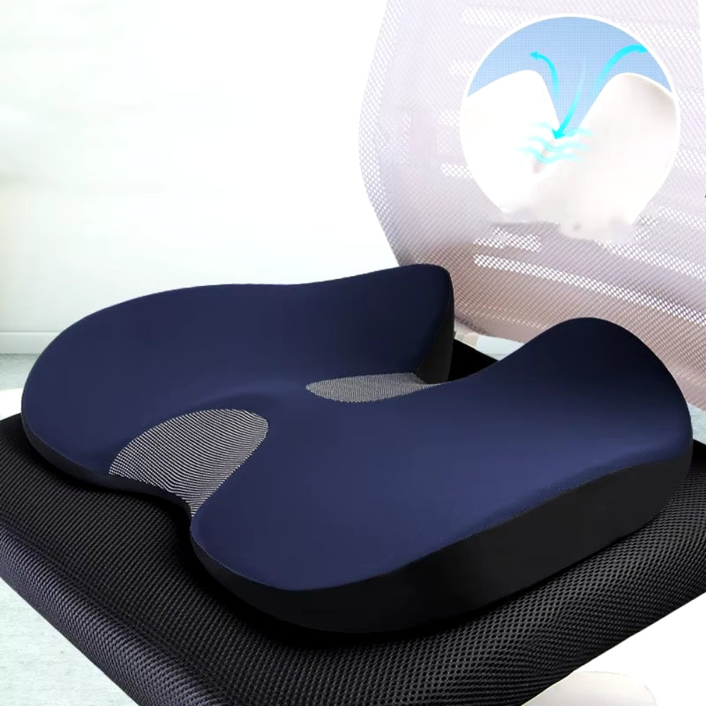 Memory Foam Seat Cushion Non Slip Car Seat and Chair Comfort