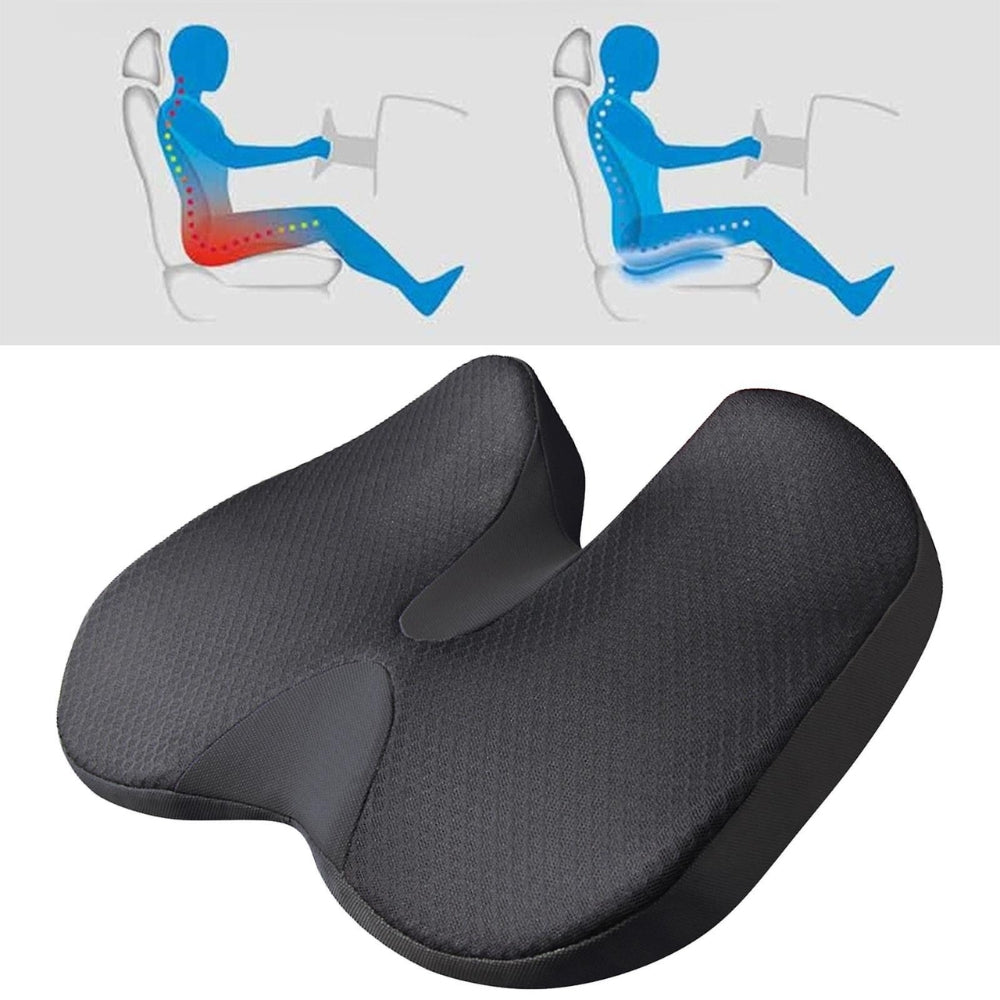 Memory Foam Seat Cushion Non Slip Car Seat and Chair Comfort