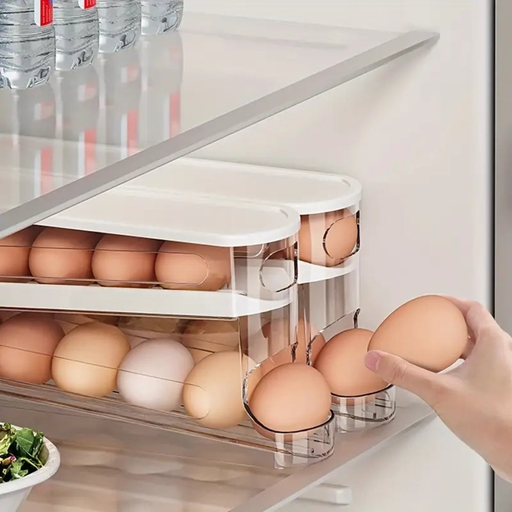 2 Tier Fridge Egg Storage Box