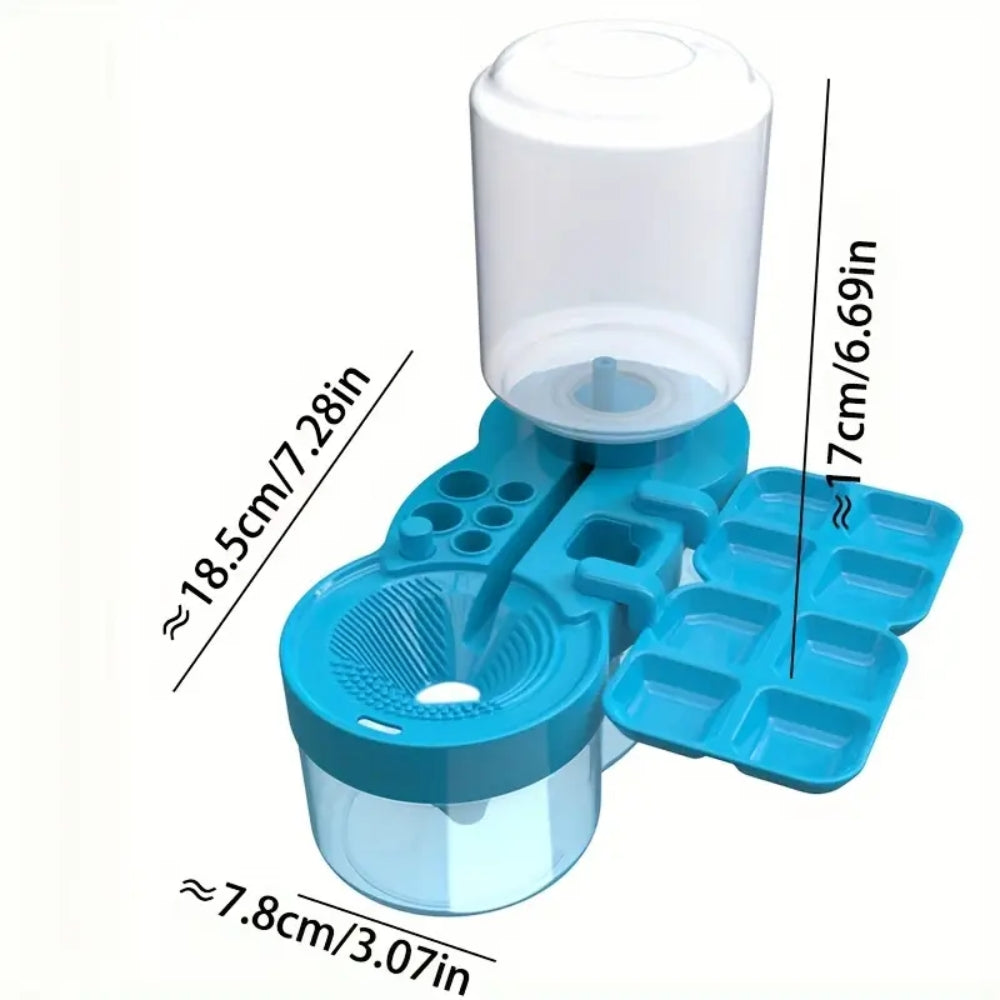 Paint Brush Cleaner with Paint Tray