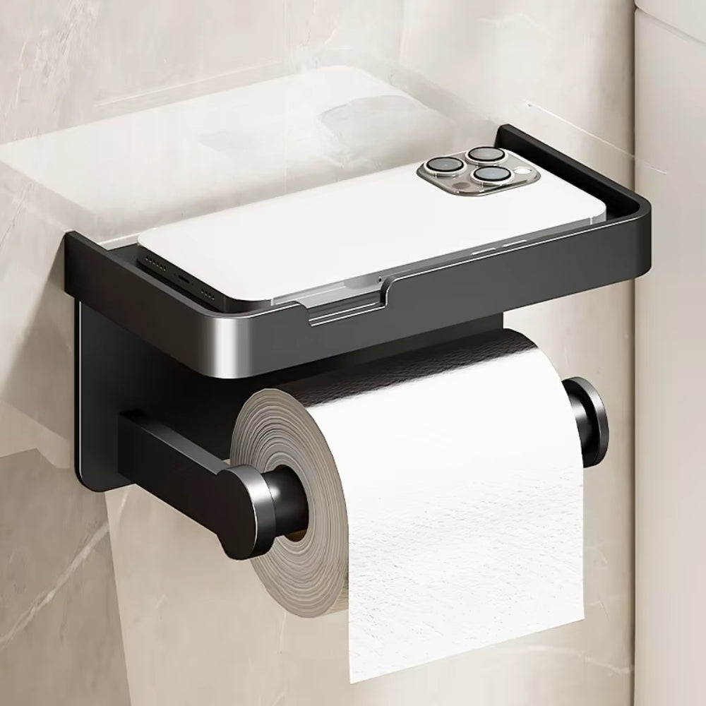 Aluminum Alloy Wall-Mounted Toilet Paper Holder