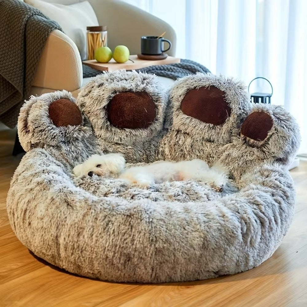 Fluffy Plush Dog Bed Large Small Pet Bed Sofa for Cats Puppy