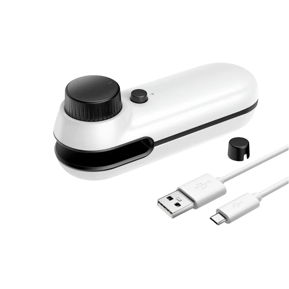 2 In 1 USB Rechargeable Snack Sealer Clip Bag Mini Heat Sealer