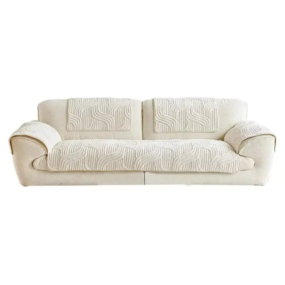 Autumn and Winter Straight Row Non-slip Cushion Cover Thickened Plush Sofa Cushion