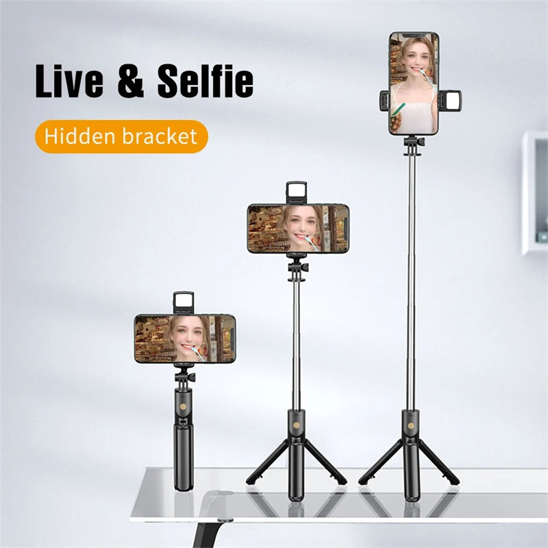 Selfie Stick Wireless Bluetooth Tripod Stand