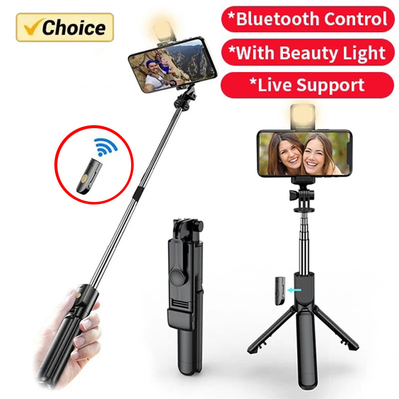 Selfie Stick Wireless Bluetooth Tripod Stand