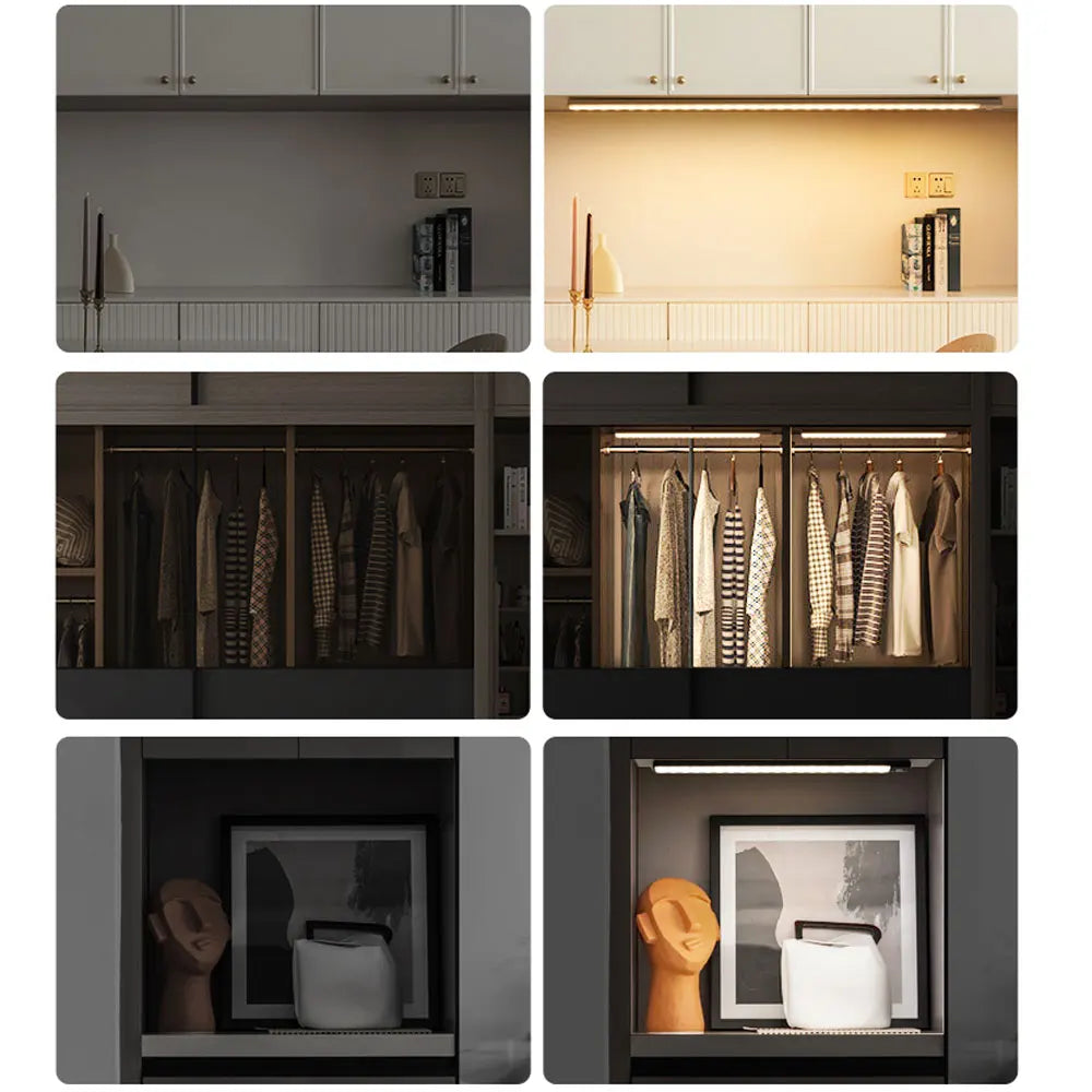 Motion Sensor USB Rechargeable Wireless Lamp Under Cabinet LED Lights
