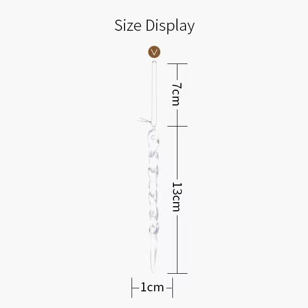 Crystal Clear Christmas Tree Ornaments Icicle Decorations