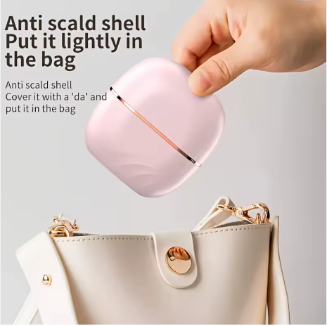 Dual-Use Mini Wireless Electric Hair Brush New Portable Lazy Roll Straightener with Heating Charging Brush Straight Hair Comb